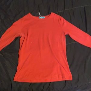 Slightly used red junee long sleeve tee. Thin